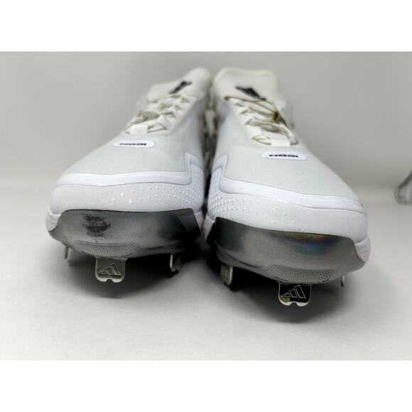 adidas Icon 7 Boost Cleats - Mens Baseball Shoes White Core Black Size 12.5 - Picture 5 of 7